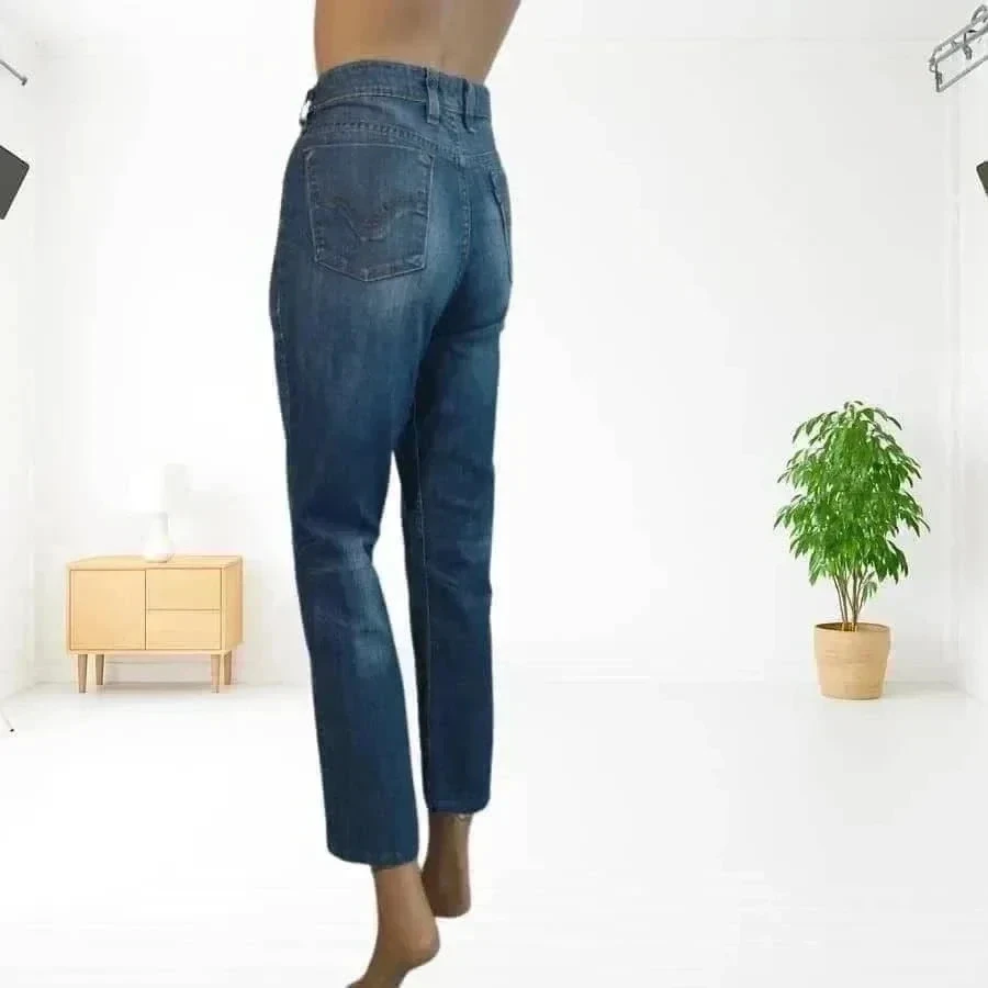 Levi's vintage y2k 627 straight fit - high waist - stretchy - vintage blue – photo 7